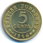 Британский Гондурас, 5 центов (1956–1973 г.)