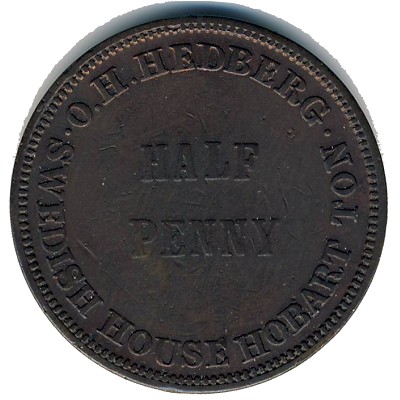 Австралия, 1/2 пенни (1860 г.)