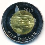Остров Святого Евстафия., 5 долларов (2011 г.)