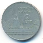 Thailand, 1 baht, 1990