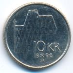 Norway, 10 kroner, 1995–2012