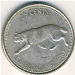 Canada, 25 cents, 1967