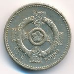 Великобритания, 1 фунт (2001 г.)