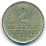 Uruguay, 2 pesos, 1994