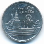 Thailand, 1 baht, 2007