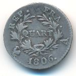 Франция, 1/4 франка (1806–1807 г.)