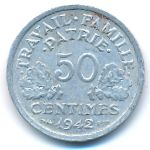 Франция, 50 сентим (1942 г.)