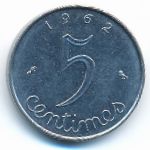 France, 5 сентим (1962 г.)