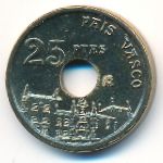 Spain, 25 pesetas, 1993
