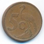 South Africa, 5 cents, 2000–2001