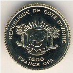 Кот-д`Ивуар, 1500 франков КФА (2006 г.)