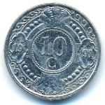 Антильские острова, 10 центов (1990–2008 г.)