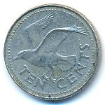 Barbados, 10 cents, 1995