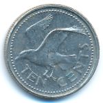 Barbados, 10 cents, 1998