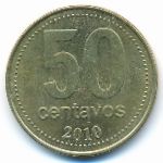 Argentina, 50 centavos, 2010