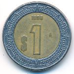 Мексика, 1 песо (1998 г.)