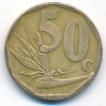 South Africa, 50 cents, 2012