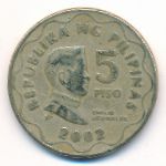 Philippines, 5 piso, 2002