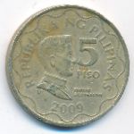 Philippines, 5 piso, 2009