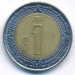 Мексика, 1 песо (2007 г.)