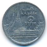 Thailand, 1 baht, 2008