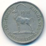 Southern Rhodesia, 2 shillings, 1951