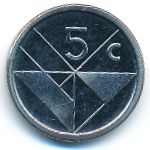 Аруба, 5 центов (2018 г.)