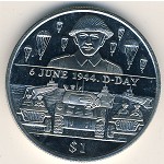 Virgin Islands, 1 dollar, 2004
