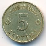 Латвия, 5 сантим (1992 г.)