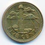 Барбадос, 5 центов (1976 г.)