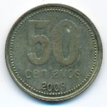 Argentina, 50 centavos, 2009