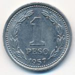 Argentina, 1 peso, 1957