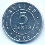 Белиз, 5 центов (2006 г.)