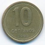 Аргентина, 10 сентаво (1993 г.)