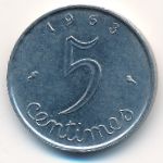 France, 5 сентим (1963 г.)