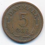 Denmark, 5 ore, 1966