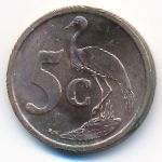 South Africa, 5 cents, 2007