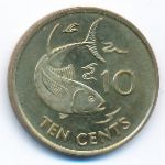 Сейшелы, 10 центов (2007–2012 г.)