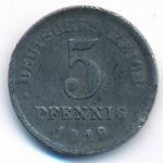 Germany, 5 pfennig, 1919