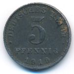 Germany, 5 pfennig, 1919