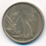 Belgium, 20 francs, 1982