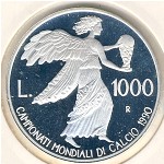 San Marino, 1000 lire, 1990