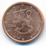 Finland, 1 euro cent, 2004