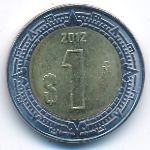 Мексика, 1 песо (2012 г.)