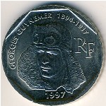 France, 2 francs, 1997