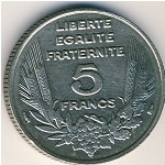 France, 5 francs, 1933