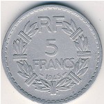 France, 5 francs, 1945–1952
