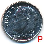 USA, 1 dime, 2021