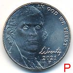 USA, 5 cents, 2021