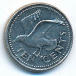 Barbados, 10 cents, 1998